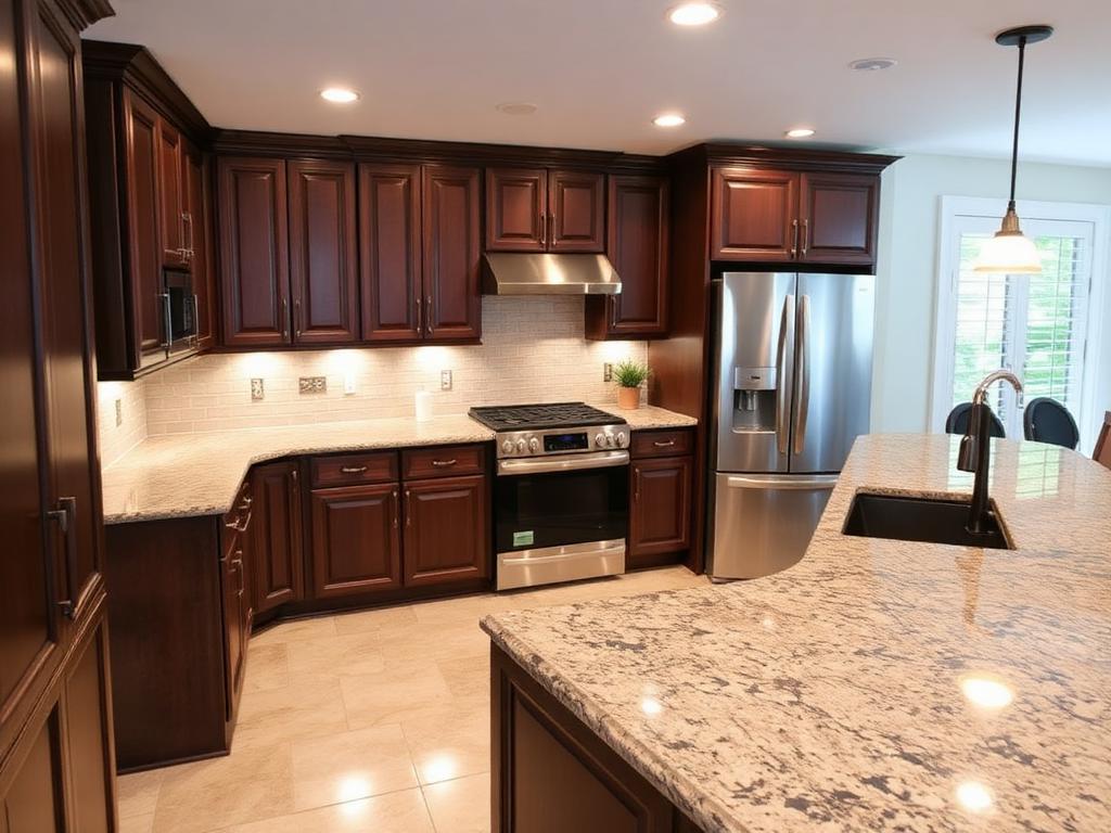 Sheepshead Bay co-op kitchen renovation with new shaker fronts and quartz counters
